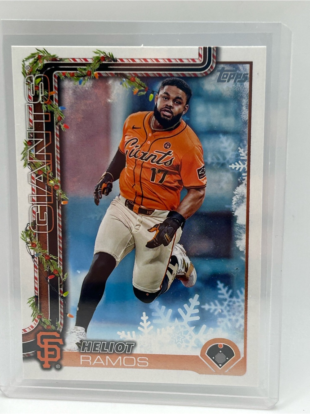 San Francisco Giants Heliot Ramos Topps Baseball Holiday Card - H129 ⚾️